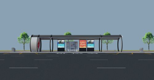 徐州智慧公交站台效果图设计