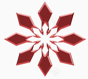 红色雪花免抠元素图片-元素素材3521092-万素网