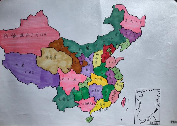 【百炼实初】辉煌70载,手绘新中国 写美篇        此次手绘中国地图