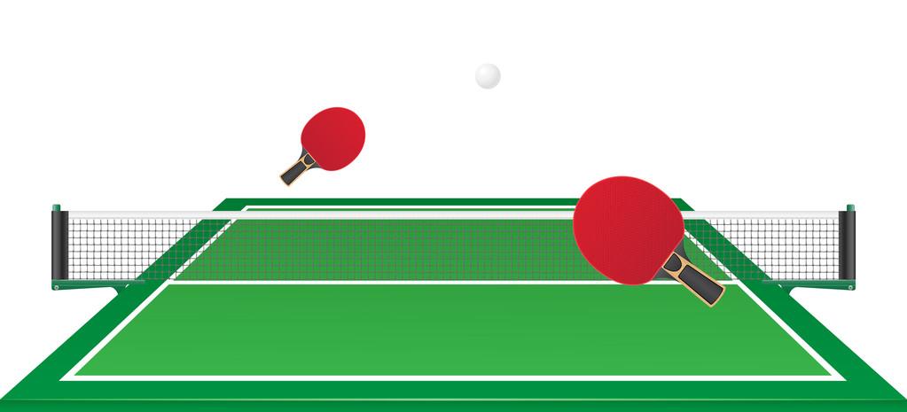 乒乓球 ping pong 矢量图