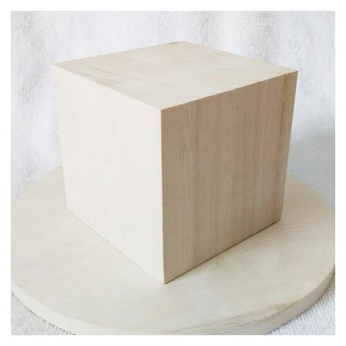 天然泡桐木正方体实木正方形轻木立方体方形积木方木块边长2cm