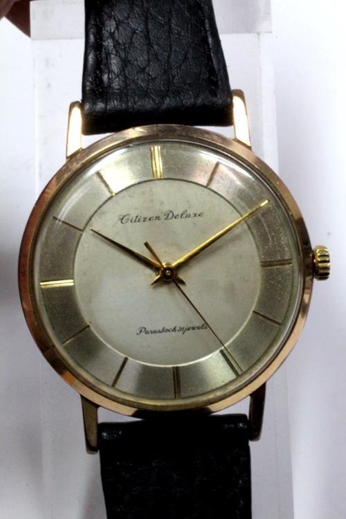 【citizen deluxe】parashoch 21 jewels アンティーク 中古品时计 未