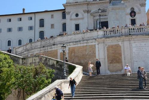 在罗马假日的外景地西班牙台阶,都看到了什么?感受到了什么?