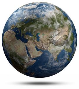 地球仪-欧亚大陆照片