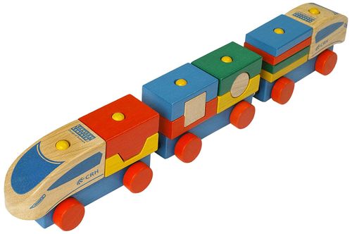 创智木玩 百变动车组 积木类 构建系列玩具