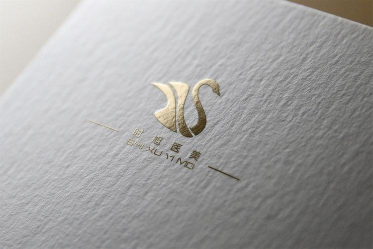 时旭医美logo设计图文原创标志vi画册包装卡通形象起名商标