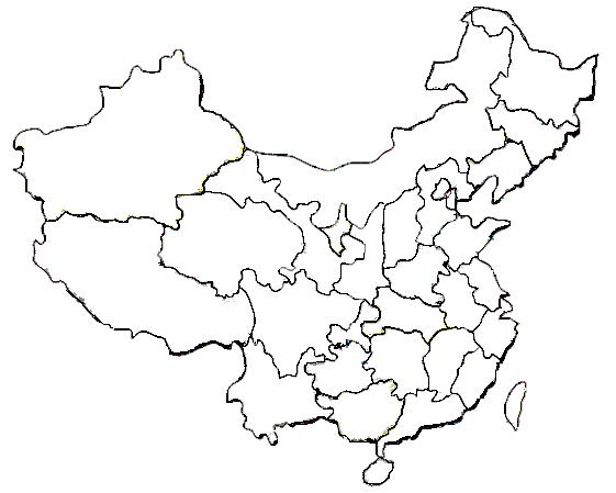 相交线教案 地理七年级下册 中国政区空白图 高清晰中国地图 中国轮廓