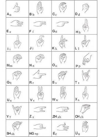手语具有特定的标准和规范,可不是简单的手势语~手语中不同的手势对应