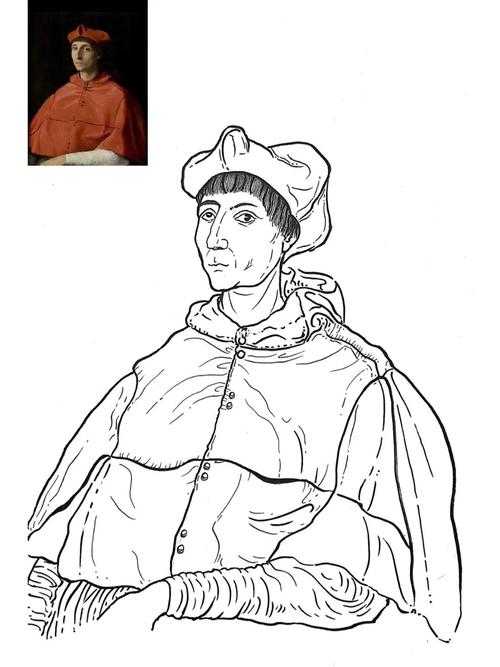 第二十一张名画红衣主教的肖像