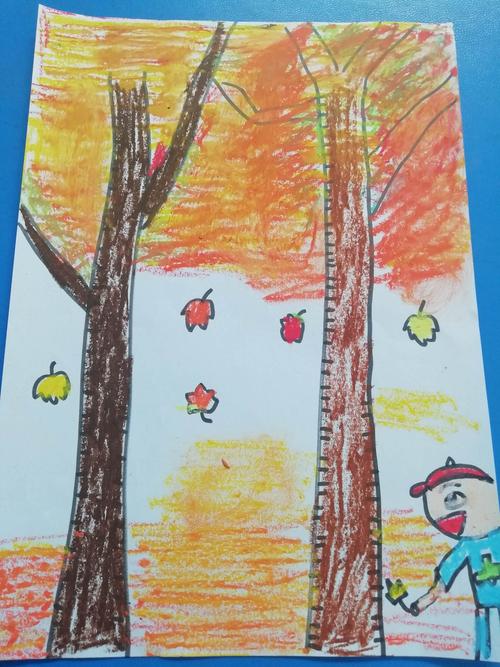 南京市钓鱼台小学二年级学生《秋天的样子》绘画作品展