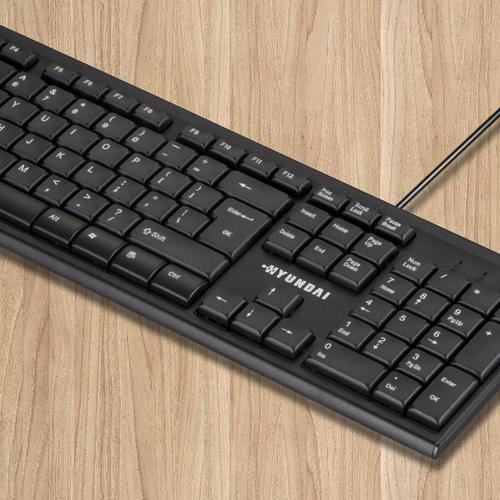 现代(hyundai)键盘 有线键盘 办公键盘 usb键盘 笔记本台式电脑键盘
