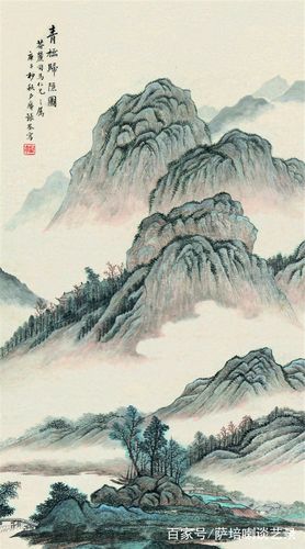 清代中期江南画家张崟山水画作品欣赏