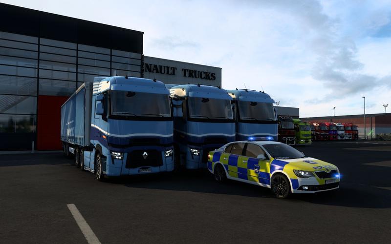【欧洲卡车模拟2】5.15 st车队参加雷诺卡车英国官方活动全程录像