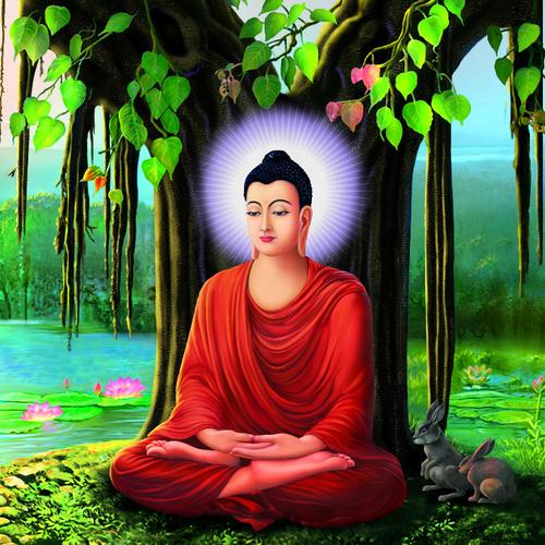 佛像-释迦牟尼在菩提树下悟道成佛度众生