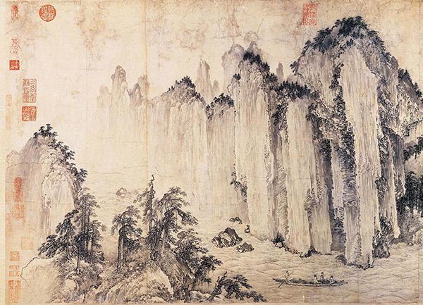 因此苏轼游赤壁也是历代画家爱表达的创作题材