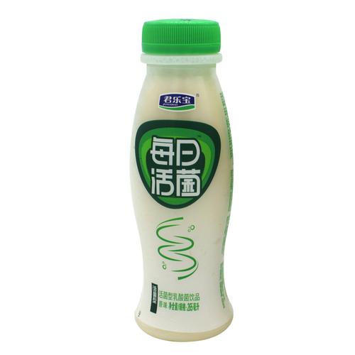 君乐宝每日活菌型乳酸菌饮品原味酸奶饮料瓶装24瓶整箱批发265ml