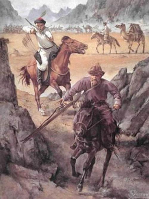 17世纪开始装备火枪的蒙古骑兵