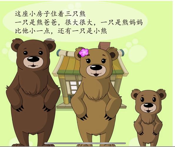苗苗二班"停课不停学"亲子绘本阅读推荐:《三只熊》