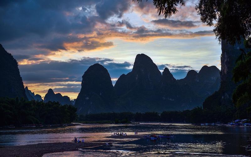 桂林山水动态图片宽屏壁纸桂林山水山水美景自然美景秀美美景国内旅游