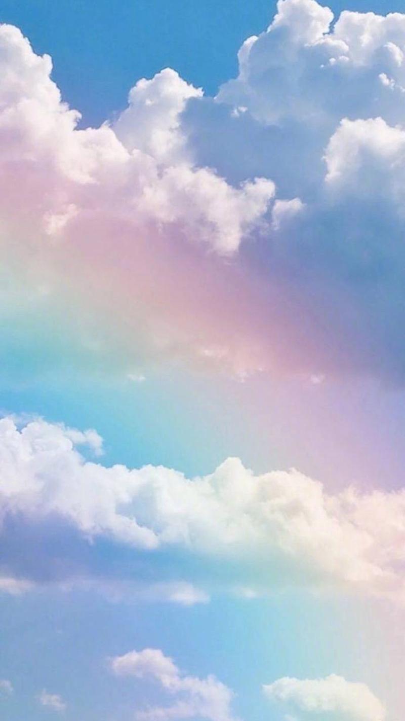 唯美彩虹自然风景高清图片手机壁纸