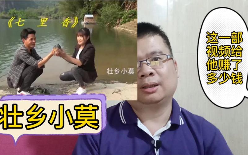 壮乡小莫拍短视频做自媒体,这一部视频给他赚了多少钱?