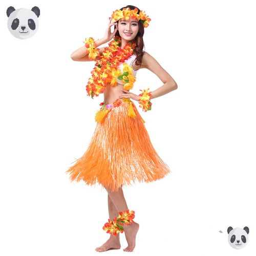 夏威夷草裙舞裙子海草舞蹈成人演出演出服服装材料区民族服装