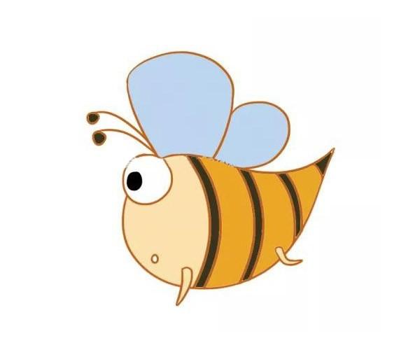 三款卡通蜜蜂简笔画图片卡通蜜蜂的简单画法大全