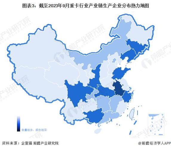 干货中国重卡行业产业链全景梳理及区域热力地图