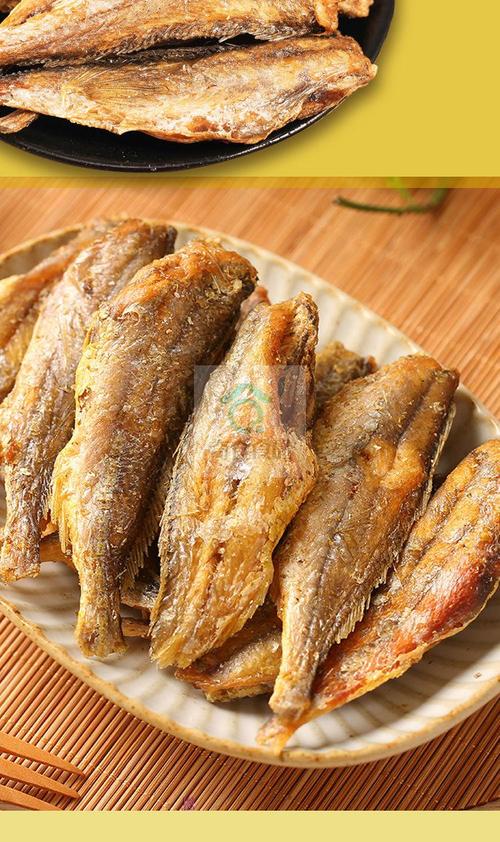 玉喜(uxi) 酥脆黄花鱼碳炭烤香酥小黄鱼干即食袋装人吃的小鱼干海味