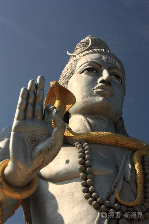 在murudeshwar卡纳塔克印度主湿婆神雕像