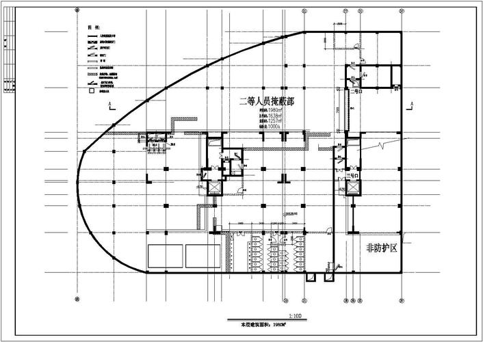地下室人防建筑施工设计图