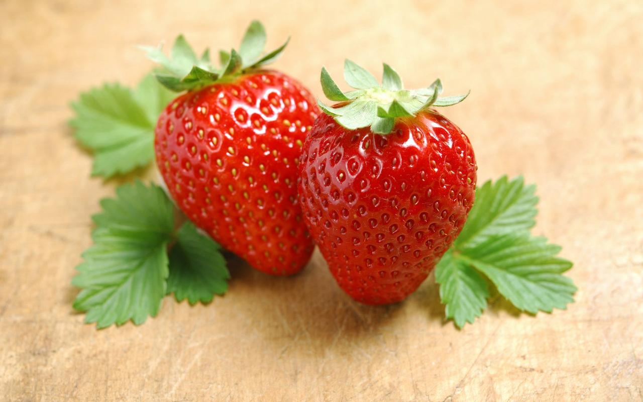 新鲜水果草莓高清桌面壁纸-美食壁纸-手机壁纸下载-美桌网