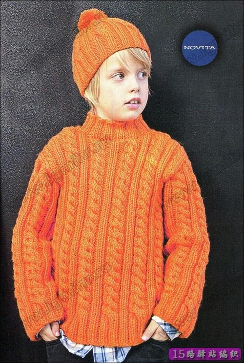 5岁左右男孩毛衣编织花样图解