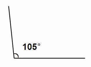 用一副三角尺分别画出105°和75°的角._百度教育