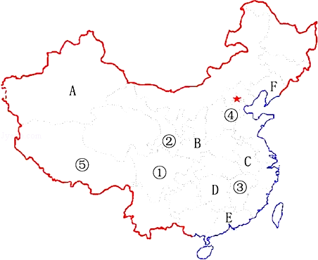 (16分)读"中国行政区域图",回答问题.