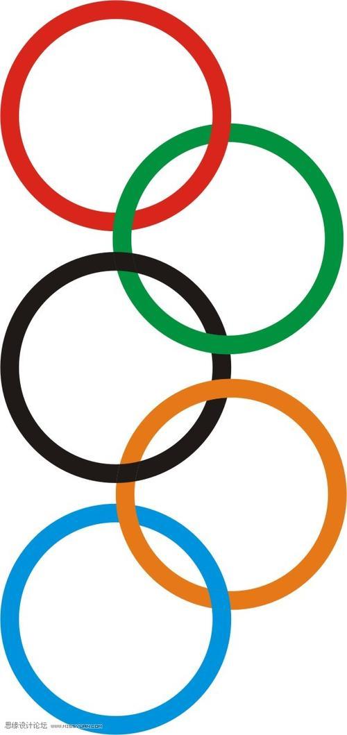 关于奥运会五环的小人的简笔画