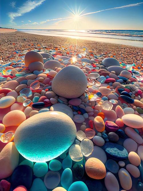 喜欢海边会发光的彩色石头和贝壳吗?超治愈!