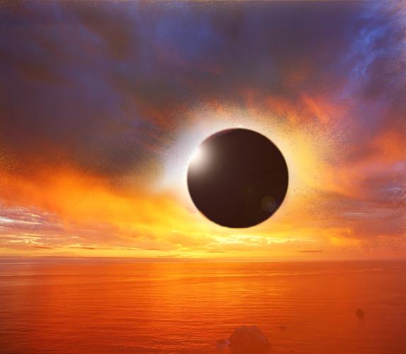 日食高清图片奇特景观日食日蚀