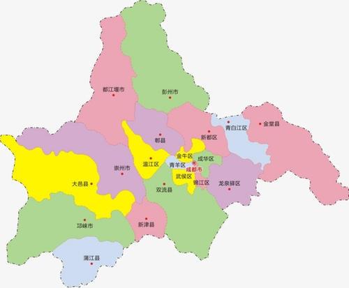 咸阳行政区划地图