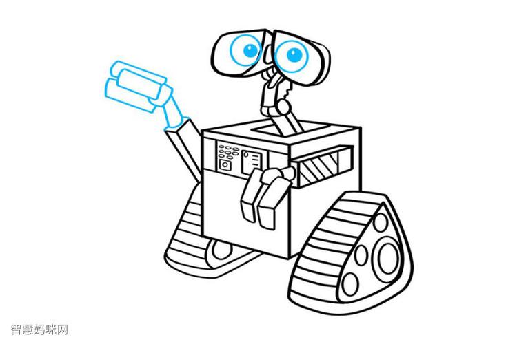 机器人总动员机器人瓦力怎么画