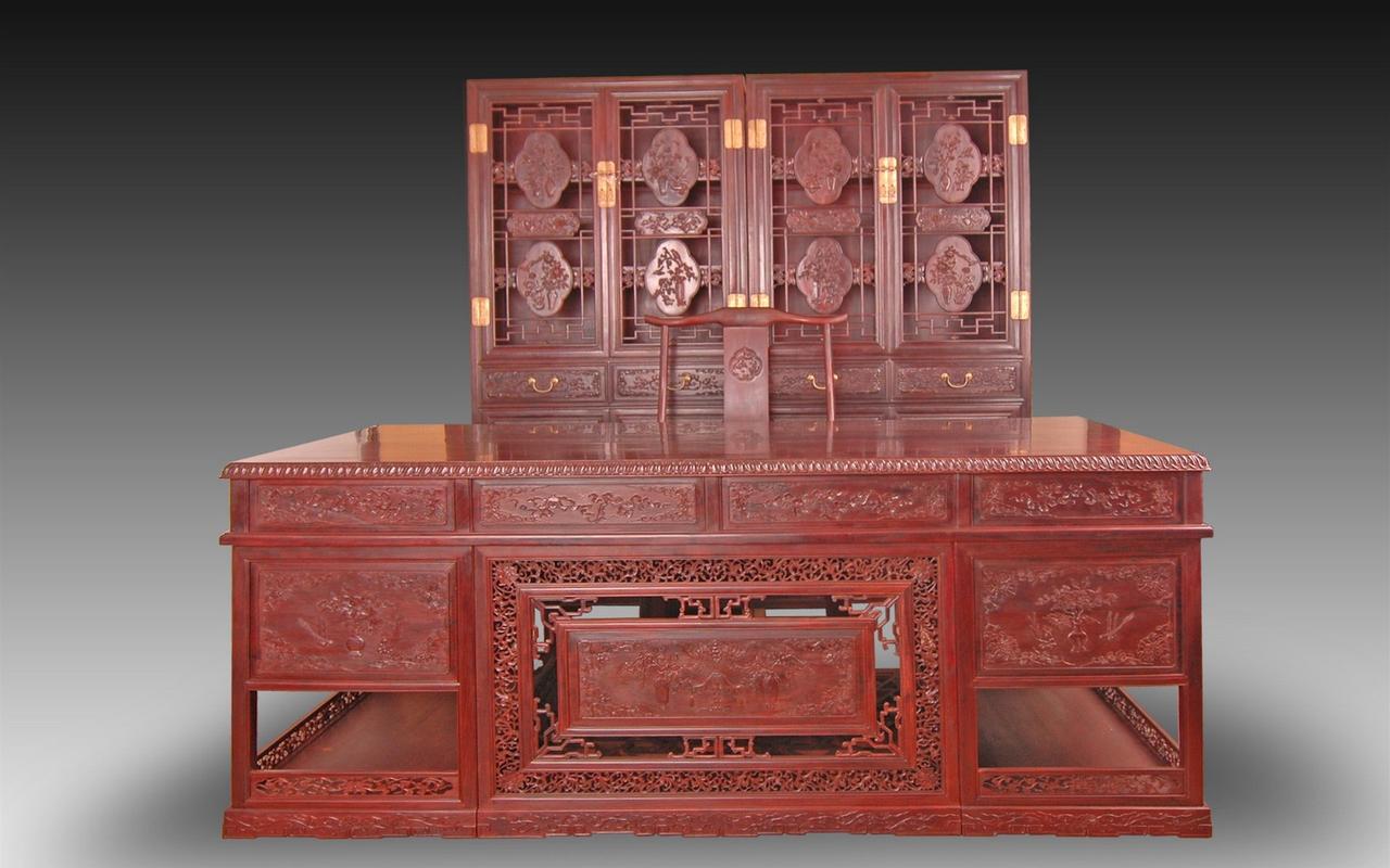 红木家具精美设计创意高清电脑桌面壁纸下载大全