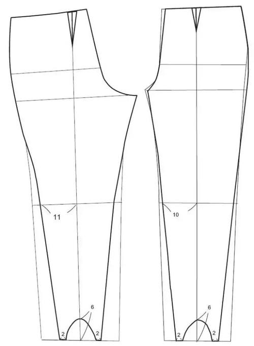 679种变化裤型的结构设计和图纸参考_裤子