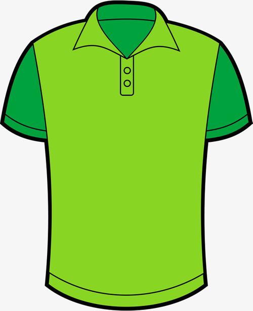 服装设计卡通绿色短袖t恤图免费下载_高清png图片-90设计网