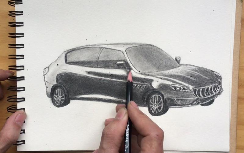 [自学之路]铅笔画手绘轿车