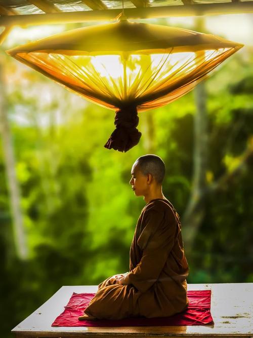 小乘佛教 和尚 打坐 冥想 宗教 佛教 文化 亚洲 传统的