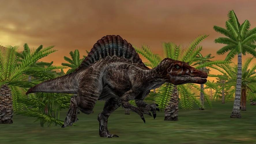  p>棘龙,是电影《侏罗纪公园3》里出场的恐龙,因其夸张的战斗力设定