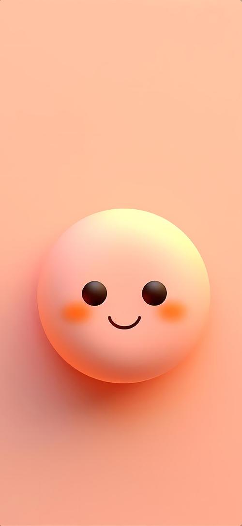 高清壁纸精选#创意3d立体 emoji表情壁纸 可爱 微笑表情