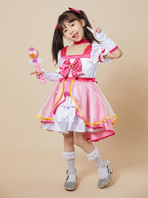 小玲魔法世界服装同款衣服欧若拉公主儿童表演cosplay女装
