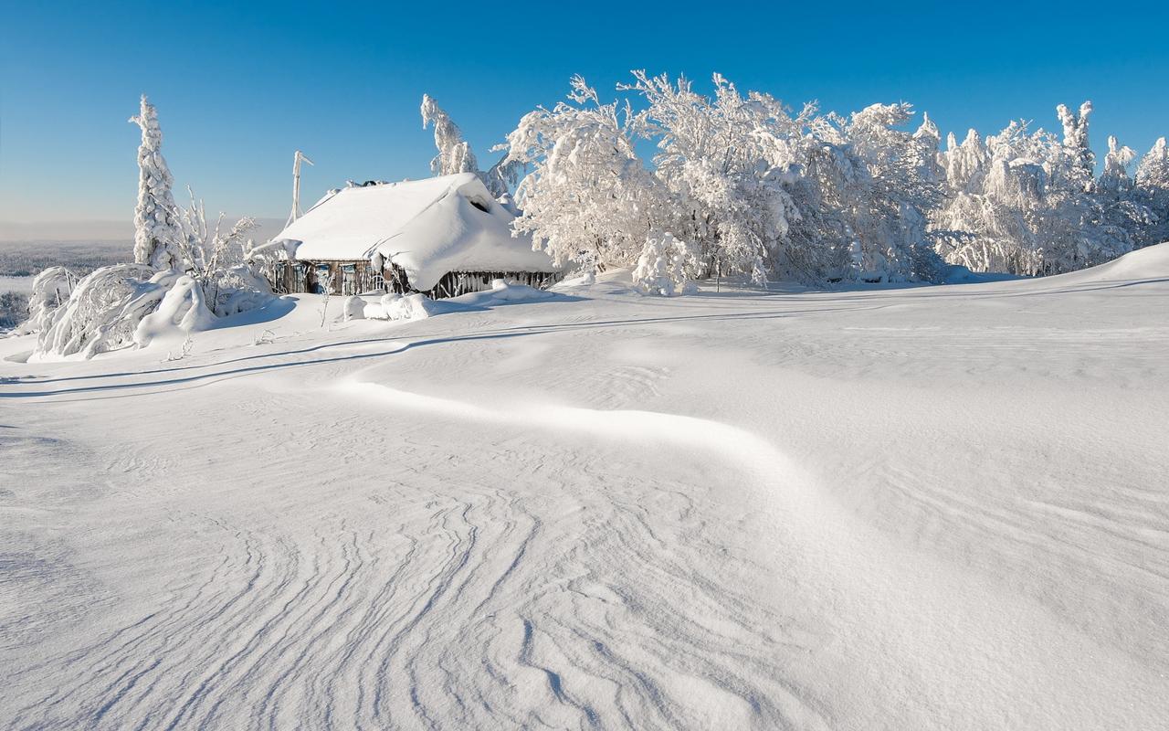 冬季雪景自然风景高清图片桌面壁纸