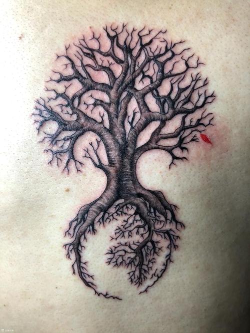 生命树_纹身图案手稿图片_devin的纹身作品集